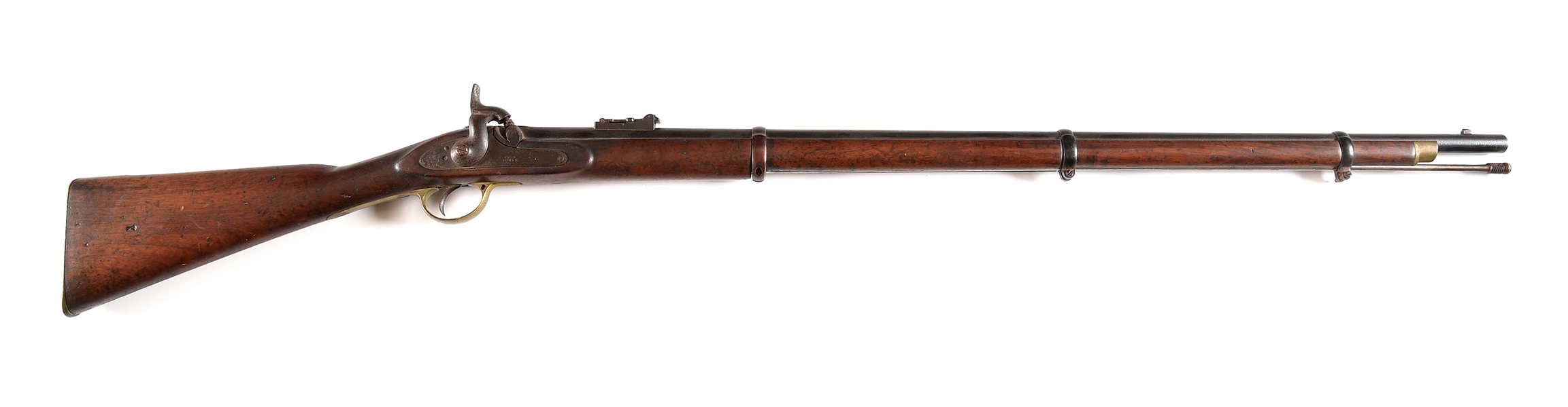 (A) TOWER 1853 ENFIELD .58 PERCUSSION RIFLE WITH UNIT MARKINGS.
