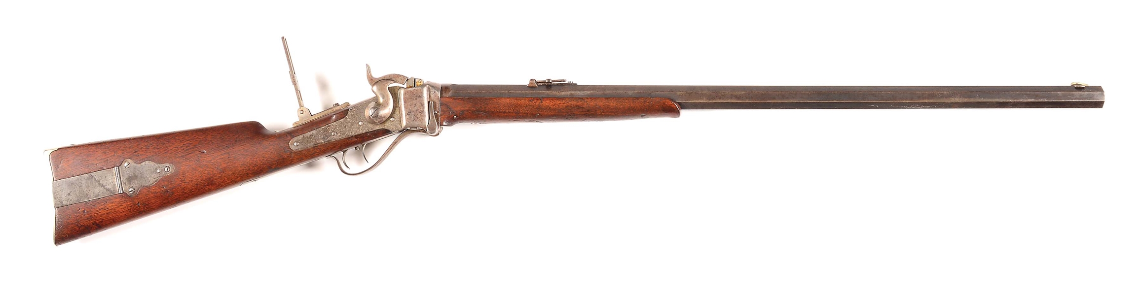 (A) "A" SERIES SHARPS "OLD RELIABLE" SINGLE SHOT RIFLE.