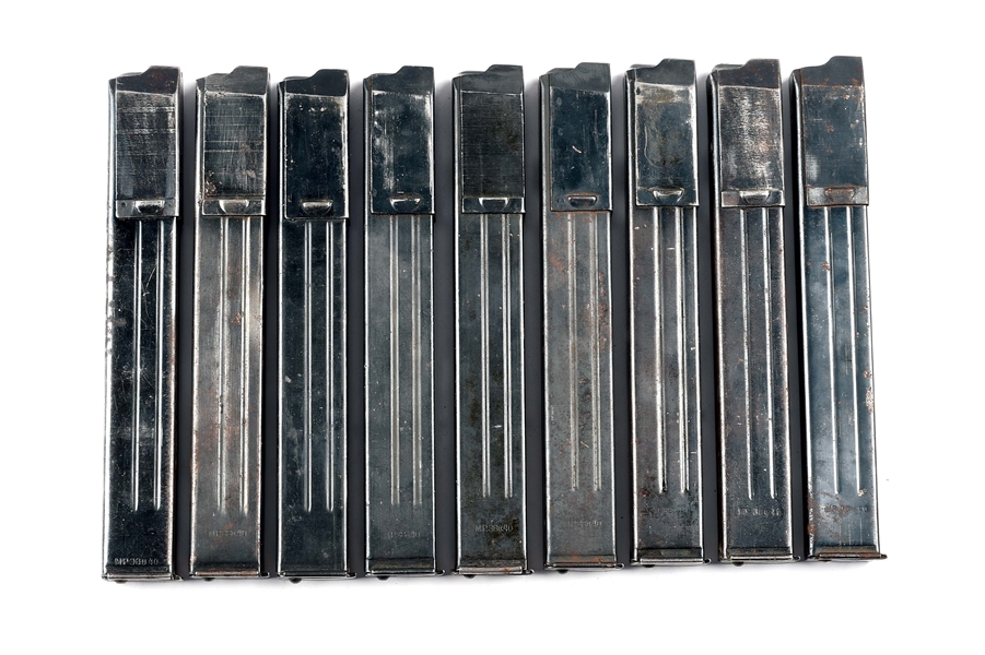 LOT OF 9: GERMAN WWII MP 38/40 MAGAZINES