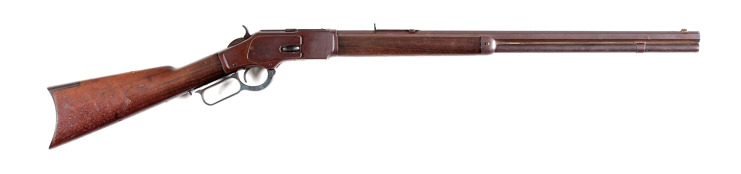 (A) WINCHESTER MODEL 1873 .38 W.C.F. LEVER ACTION RIFLE (1890).