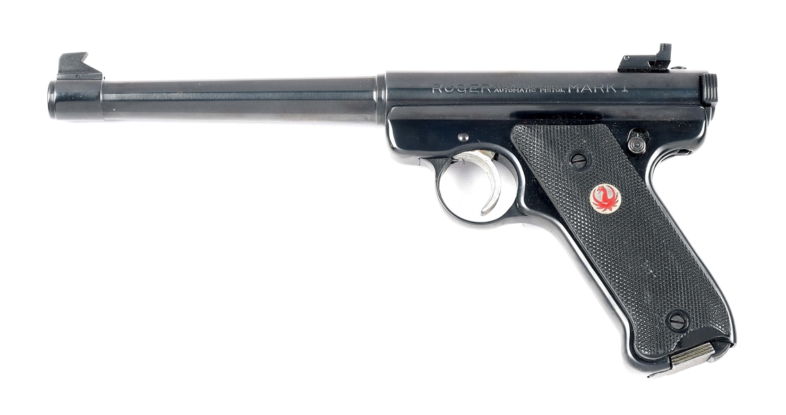 (C) RUGER MARK I TARGET "RED EAGLE" SEMI-AUTOMATIC PISTOL.