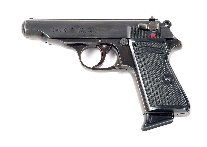 (C) PRE-WAR COMMERCIAL WALTHER MODEL PP .22 LR SEMI-AUTOMATIC PISTOL.