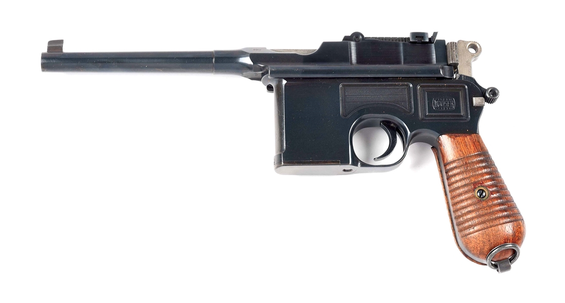 (C) HIGH CONDITION MAUSER 1930 COMMERCIAL C96 SEMI-AUTOMATIC PISTOL.