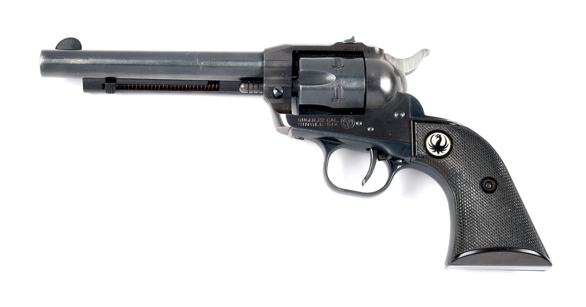(M) RUGER SINGLE-SIX SINGLE ACTION REVOLER WITH BOX 
