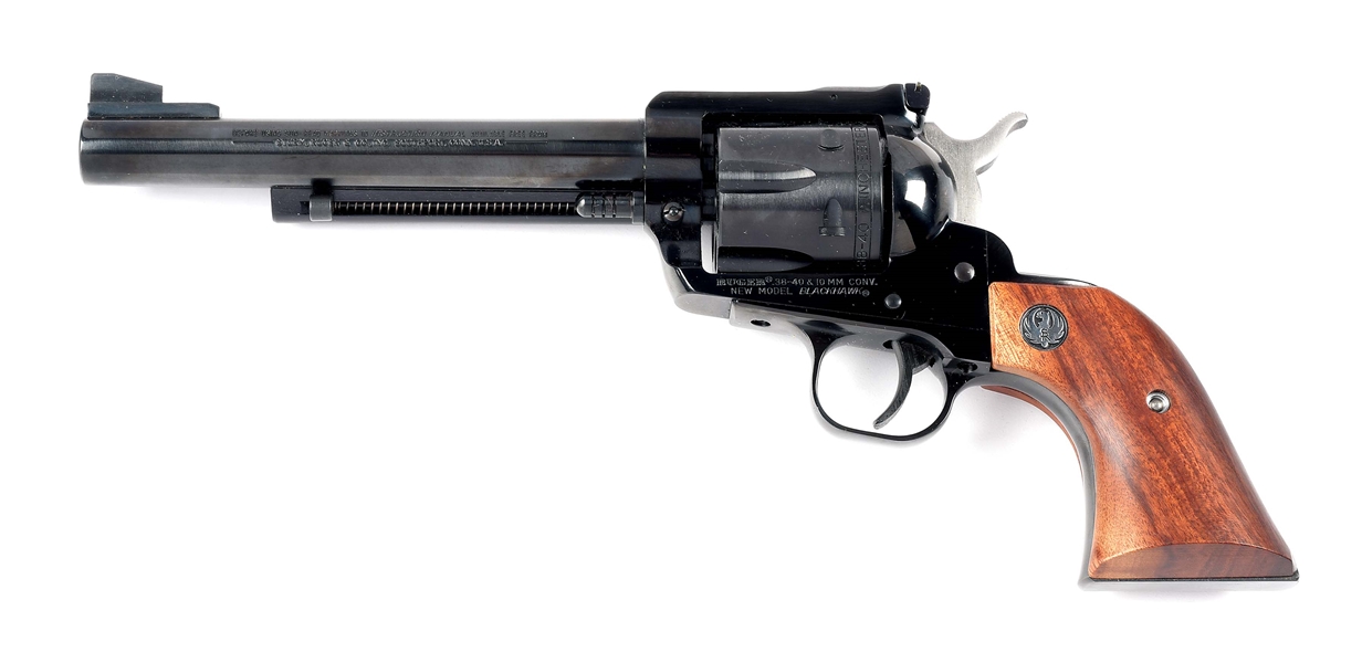 (M) RUGER NEW MODEL BLACKHAWK CONVERTIBLE BUCKEYE SPECIAL SINGLE ACTION REVOLVER IN 10MM AUTO AND .38-40 WIN.