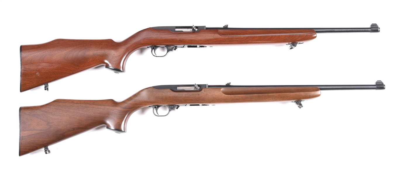 (C) LOT OF 2: RUGER 10/22 DELUXE SPORTER SEMI-AUTOMATIC RIFLES 