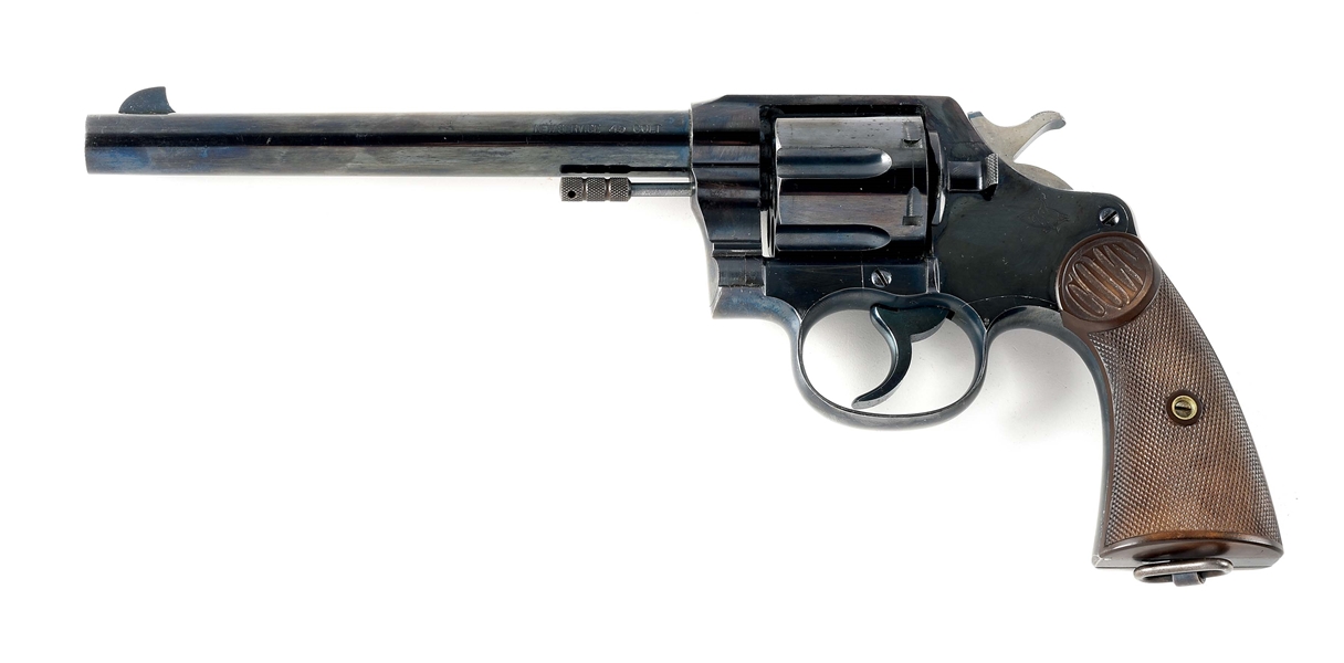 (C) HIGH CONDITION COLT NEW SERVICE DOUBLE ACTION REVOLVER (1909).