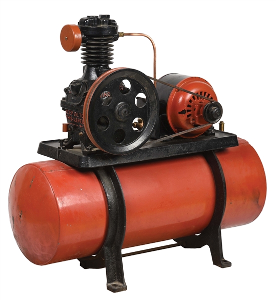 RESTORED QUINCY AIR COMPRESSOR W/ WAGNER ELECTRIC MOTOR. 