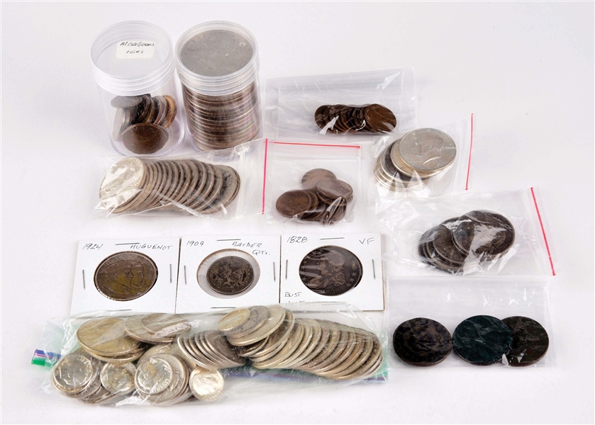 LARGE COIN COLLECTION - SILVER DOLLAR TYPE COINS AND OTHERS. 