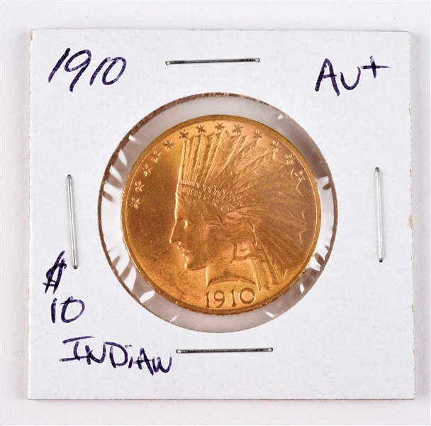 1910 $10 GOLD INDIAN COIN.