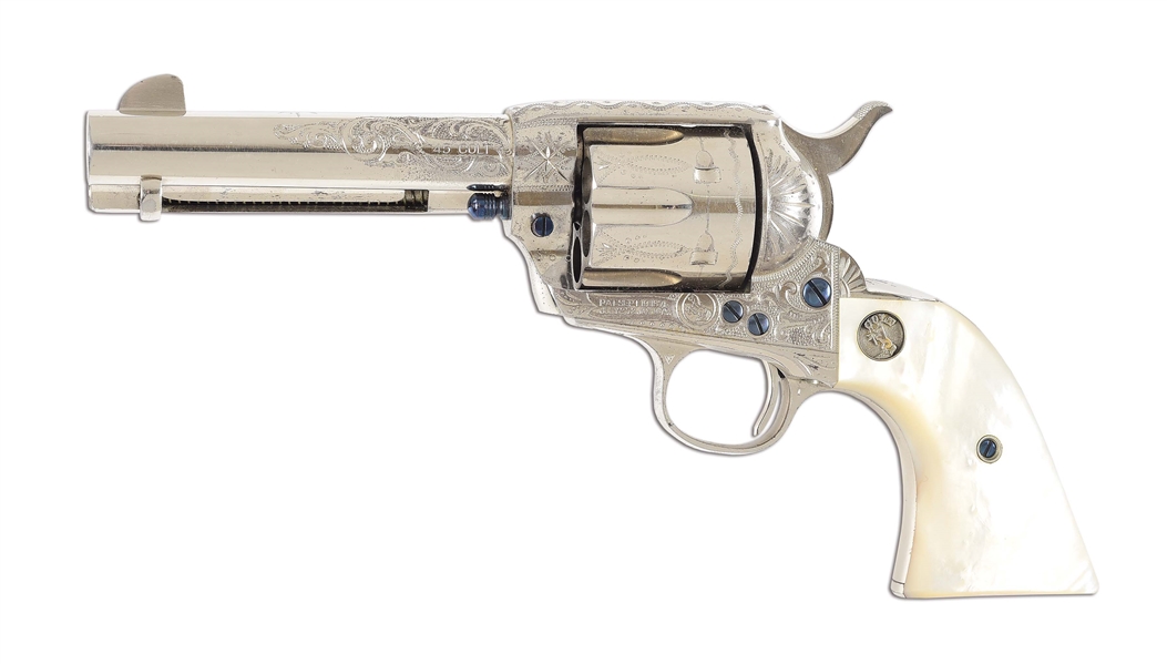 (C) HIGH CONDITION FACTORY ENGRAVED PRE-WAR COLT SINGLE ACTION ARMY REVOLVER.