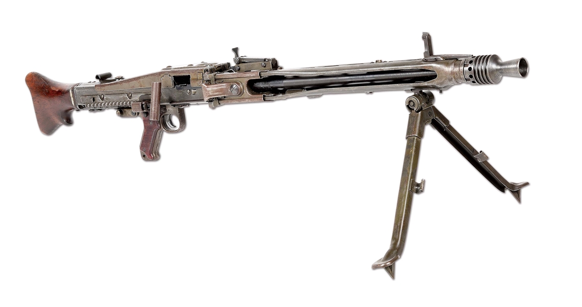 (N) ICONIC WWII GERMAN MAGET MANUFACTURED MG-42 MACHINE GUN (CURIO AND RELIC).