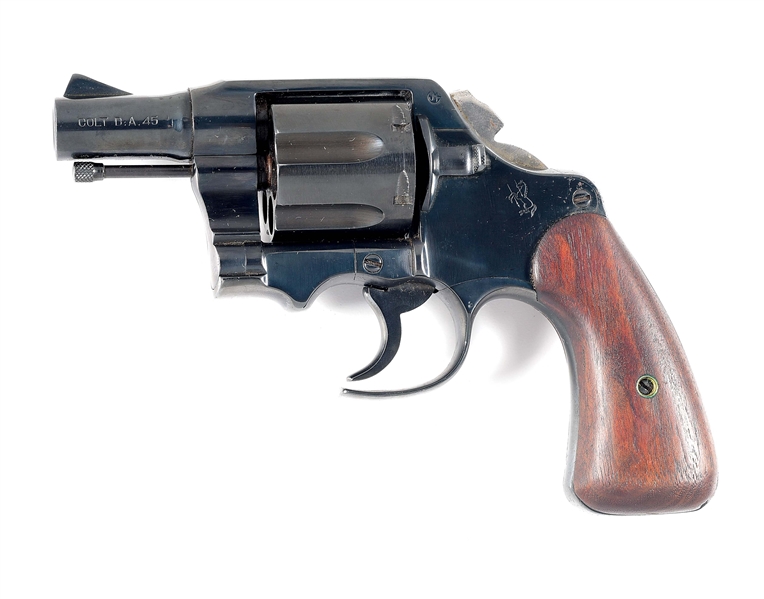 (C) COLT 1917 DOUBLE ACTION REVOLVER WITH "FITZGERALD" STYLED CONVERSION.