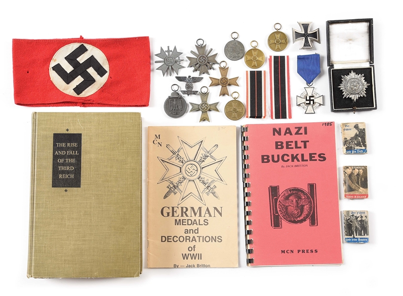 LOT OF GERMAN WWII MEDALS AND INSIGNIA