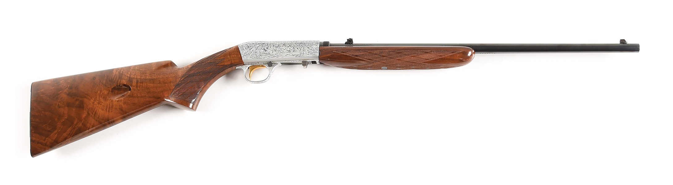 (C) BROWNING GRADE III SA-22 A. MARECHAL ENGRAVED .22 LR SEMI-AUTOMATIC RIFLE IN BOX.