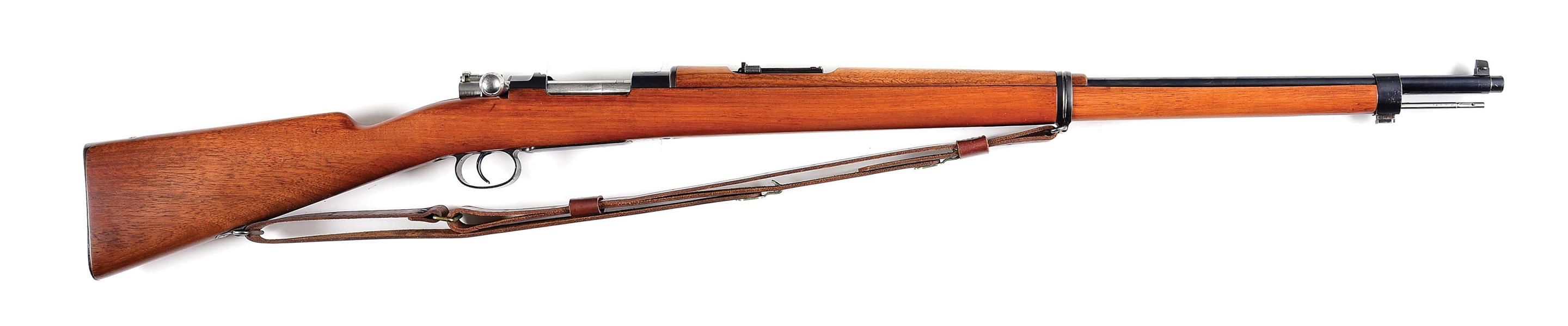 (A) CHILEAN CONTRACT MAUSER MODEL 1895 BOLT ACTION RIFLE MANUFACTURED BY LOEWE.