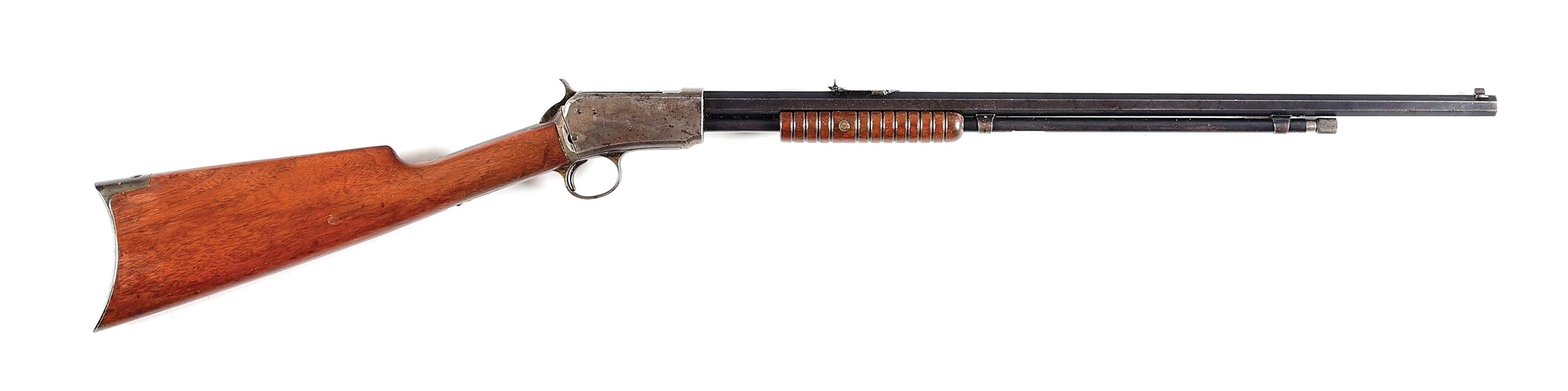 (A) WINCHESTER MODEL 1890 SLIDE ACTION RIFLE.