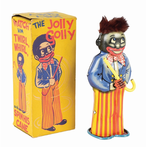 VERY SCARCE TIN LITHO WIND-UP ENGLISH JOLLY GOLLY TOY.