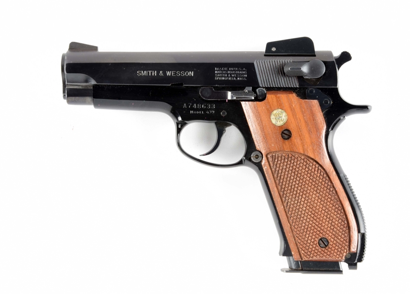 (M) SMITH AND WESSON MODEL 439 SEMI AUTOMATIC PISTOL 