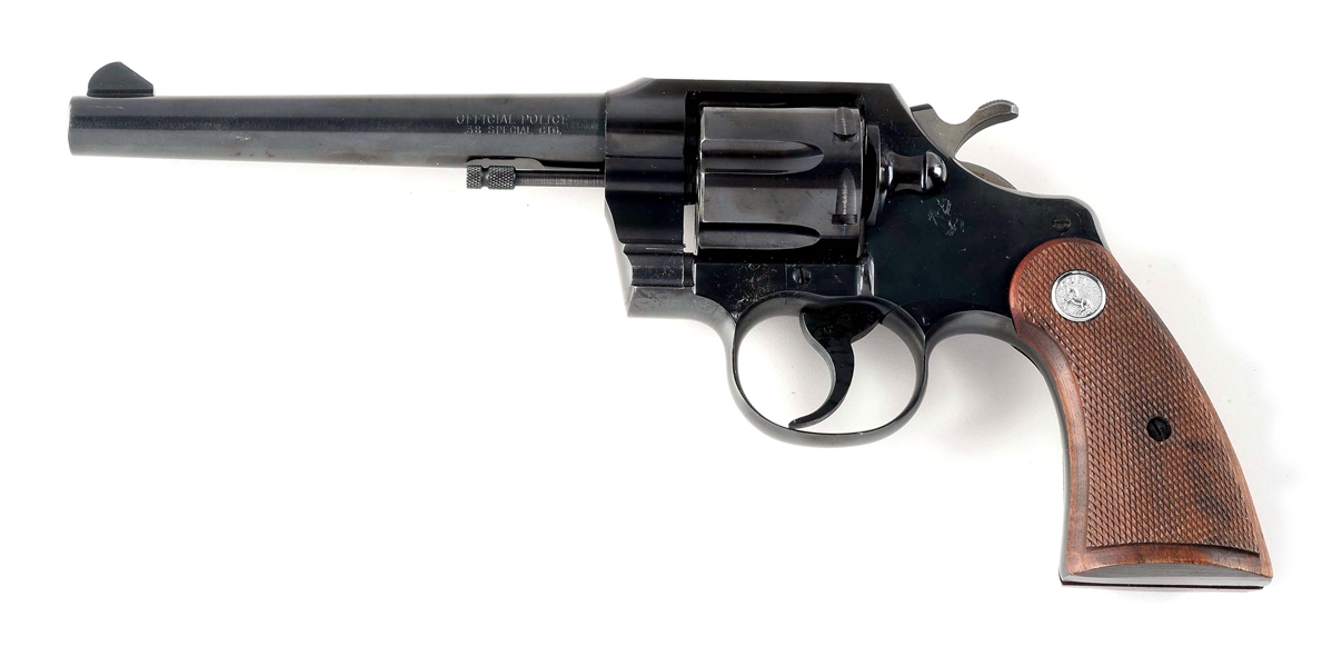 (C) COLT OFFICIAL POLICE DOUBLE ACTION REVOLVER (1966).