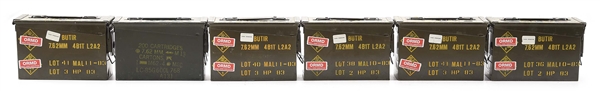 LOT OF APPROXIMATELY 950 ROUNDS OF MALAYSIAN LINKED .308 (7.62X51MM) AMMUNITION.