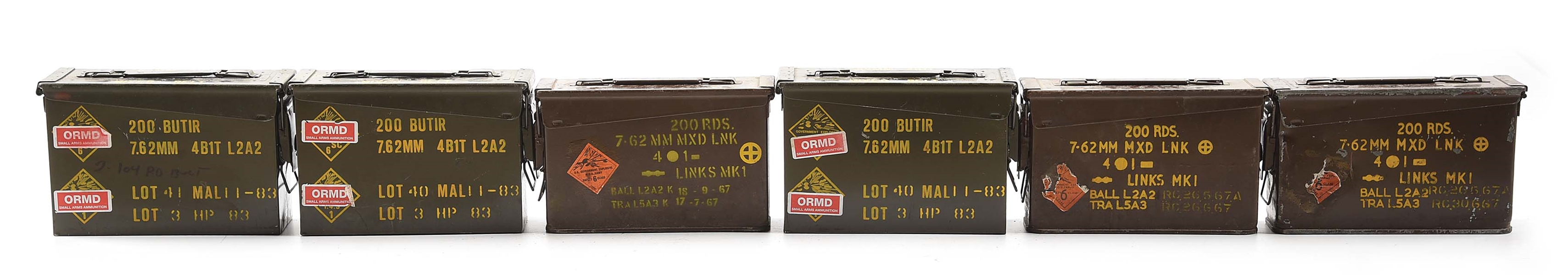 LOT OF APPROXIMATELY 1000 ROUNDS OF MALAYSIAN AND BRITISH LINKED .308 (7.62X51MM) AMMUNITION.