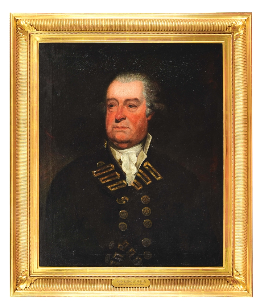 PORTRAIT OF ADMIRAL MARIOT ARBUTHNOT, VICTOR OF THE 1781 BATTLE OF CAPE HENRY.