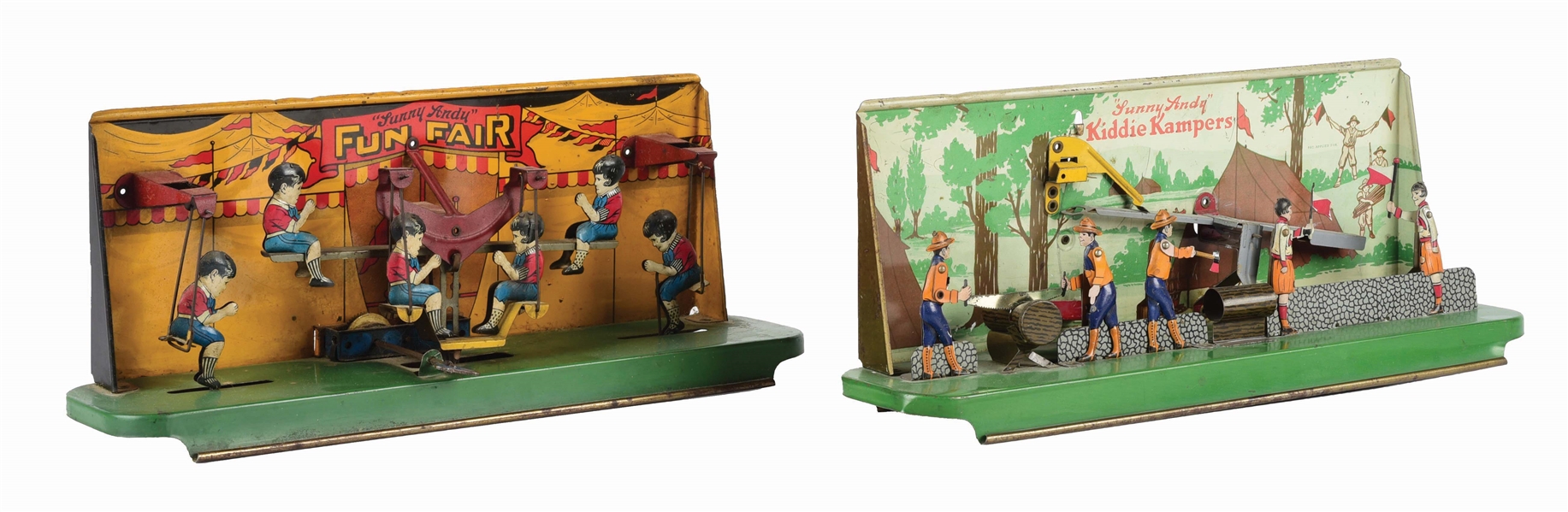 LOT OF 2: MECHANICAL SUNNY ANDY DIORAMAS.