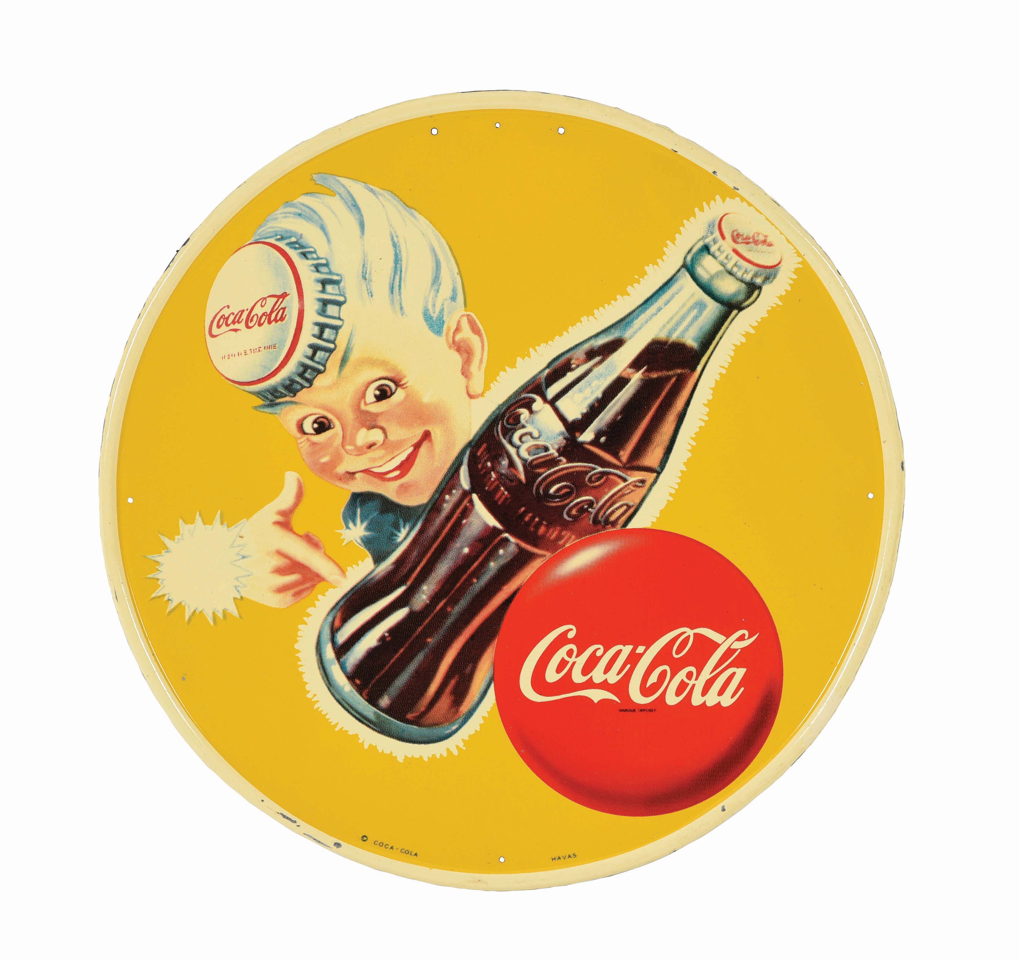 lot-detail-single-sided-painted-metal-sprite-boy-coca-cola-sign