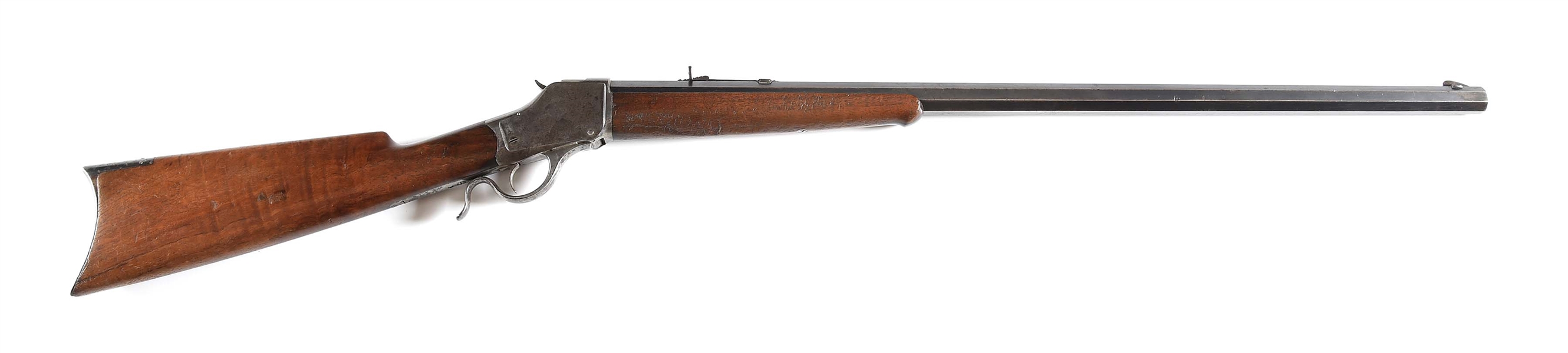 (A) WINCHESTER MODEL 1885 HIGHWALL ACTION SPORTING RIFLE.