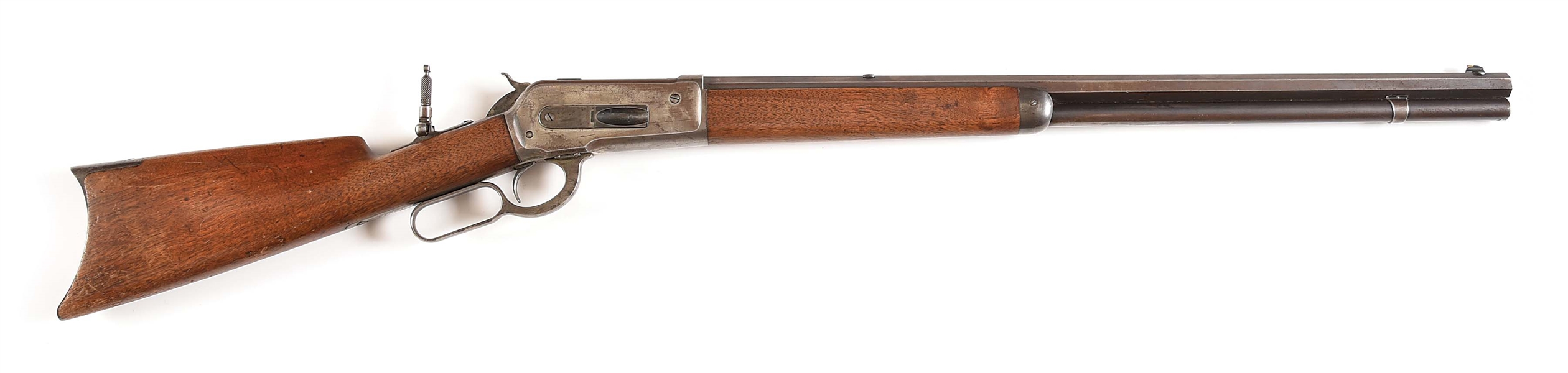 (A) WINCHESTER 1886 .45-70 LEVER ACTION RIFLE.