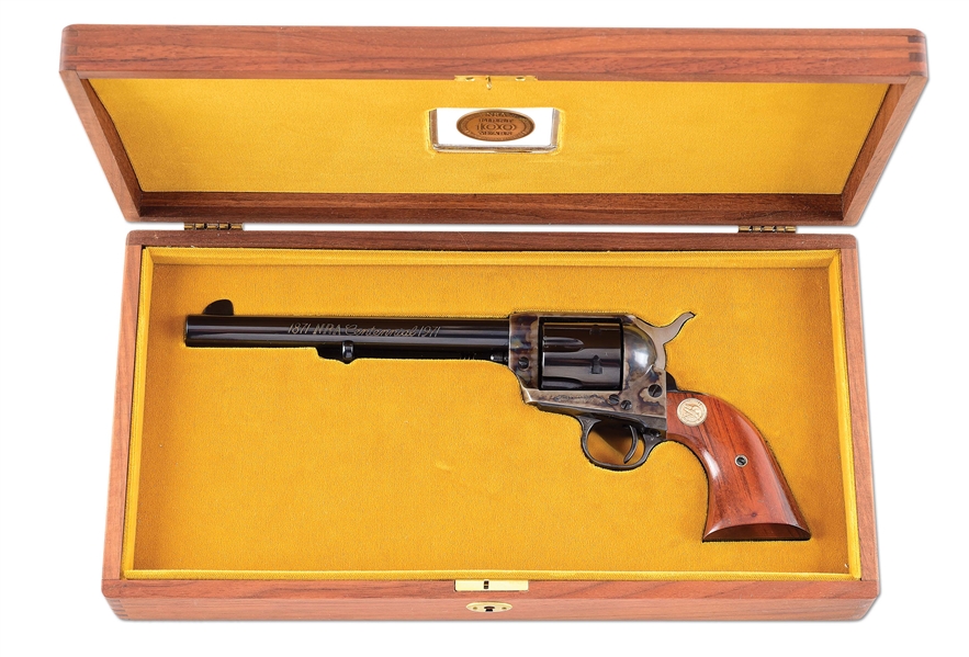 (C) COLT SINGLE ACTION ARMY NRA CENTENNIAL .45 LC SINGLE ACTION REVOLVER WITH CASE.