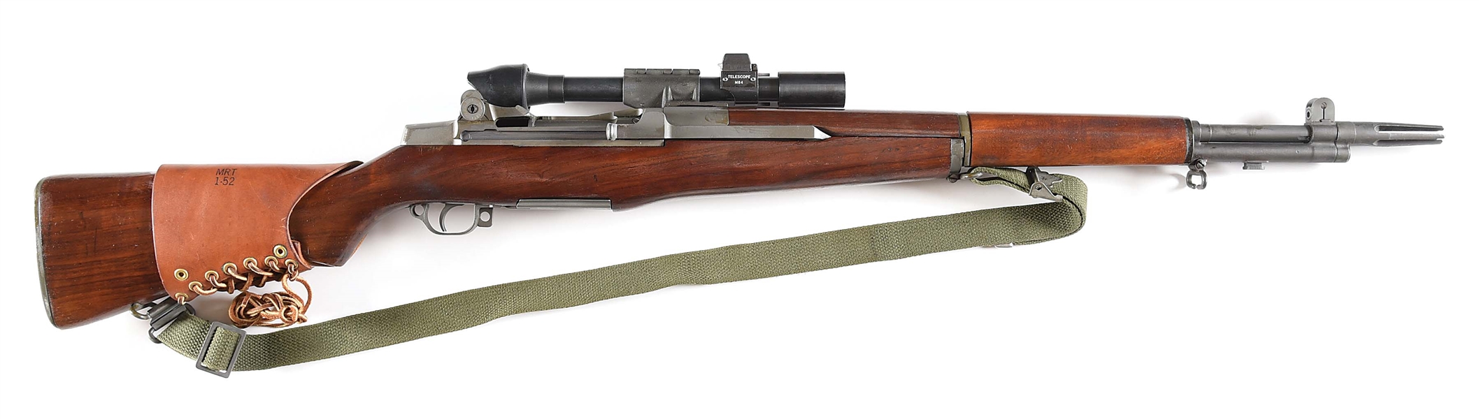 (C) SPRINGFIELD M1D SEMI-AUTOMATIC SNIPER STYLE RIFLE WITH CMP HARD CASE.