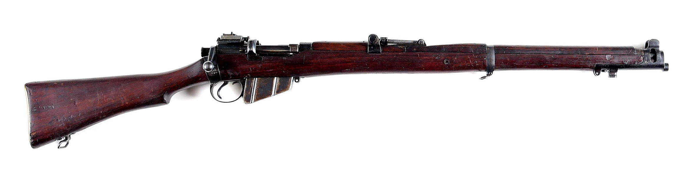 (C) ENFIELD MK IV* BOLT ACTION RIFLE CONVERTED TO .22 LR BY BSA.