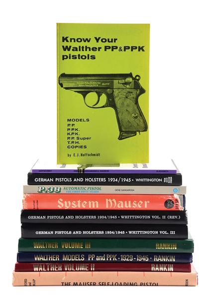 LOT OF 11 GERMAN FIREARMS RELATED BOOKS.