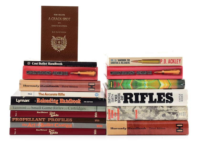 LARGE LOT OF RELOADING RELATED BOOKS.