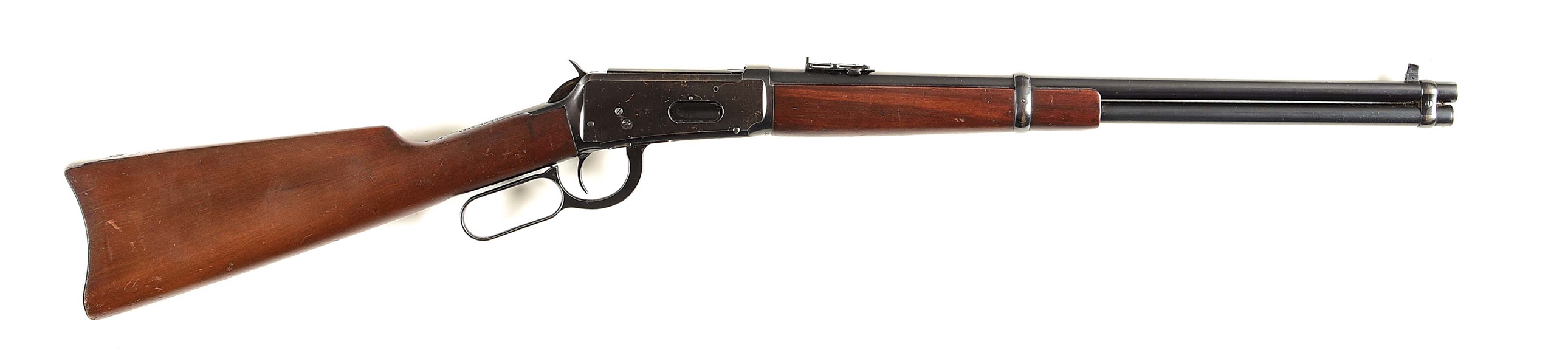 (C) WINCHESTER MODEL 1894 LEVER ACTION SADDLE RING CARBINE (1918).