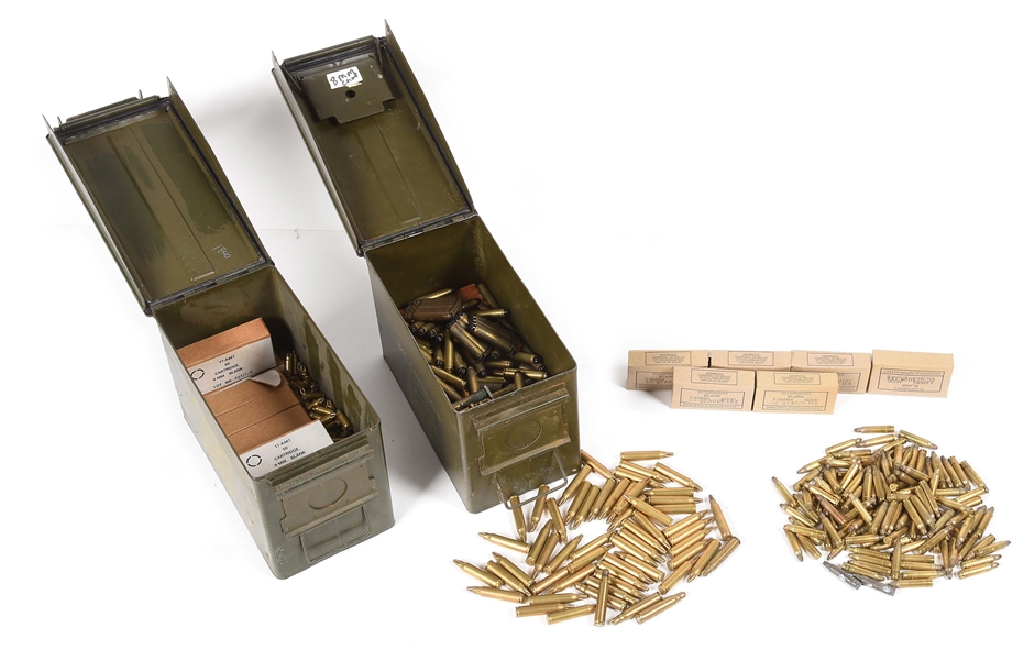 LOT OF 9MM, .223, AND 8MM MAUSER STAR CRIMPED BLANKS (APPROXIMATELY 1000 BLANKS TOTAL).