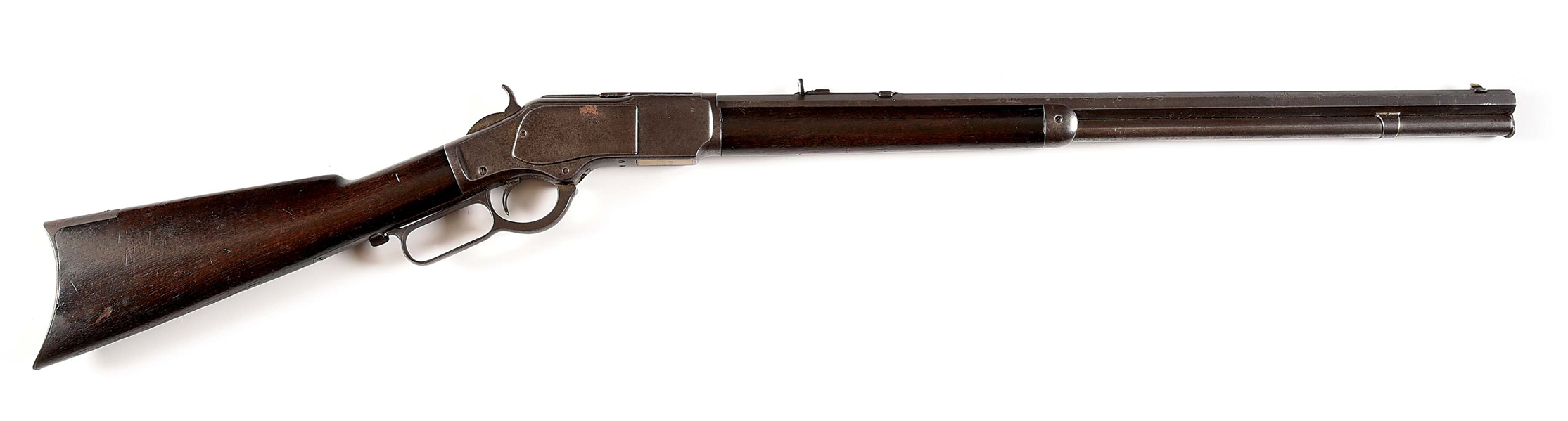 (A) WINCHESTER MODEL 1873 LEVER ACTION RIFLE 