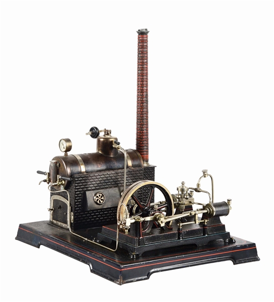 EARLY GERMAN DOLL & CO. TWIN CYLINDER STEAM PLANT.