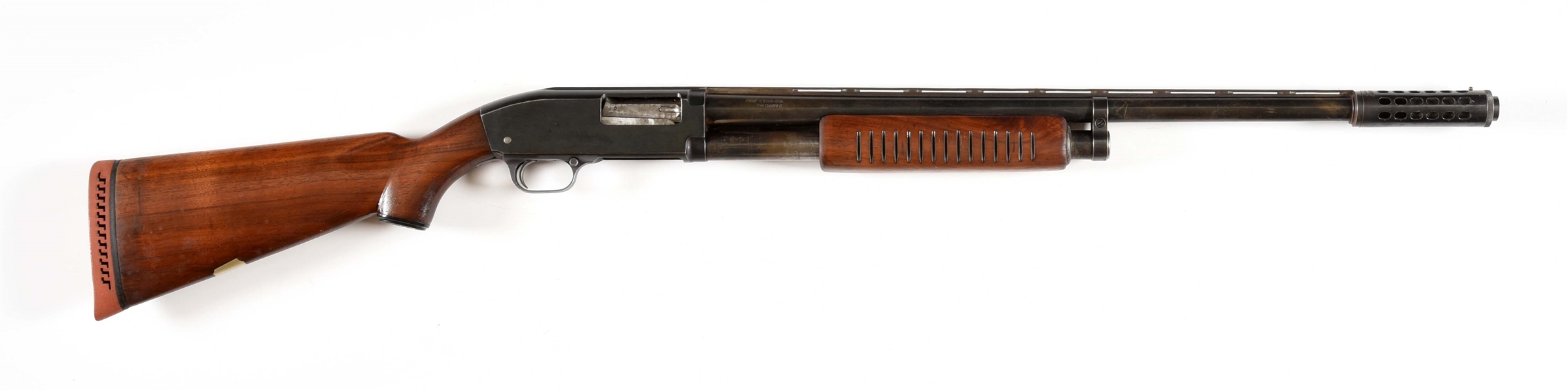 (C) J.C. HIGGINS MODEL 20 SLIDE ACTION SHOTGUN