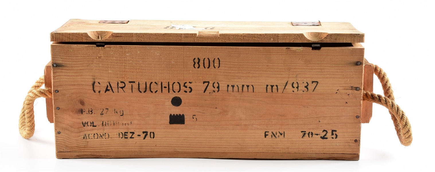 1970 PORTUGESE M/937 MAUSER AMMO CRATE