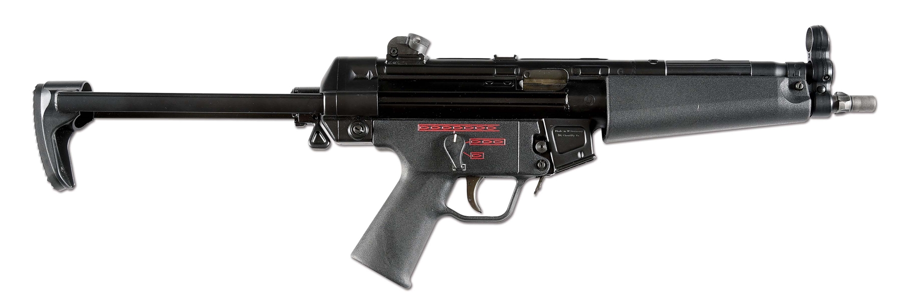 (N) SUPERB HIGH CONDITION 4 POSITION SELECTOR BILLISTICS REGISTERED RECEIVER HK MP5 MACHINE GUN (FULLY TRANSFERABLE). 