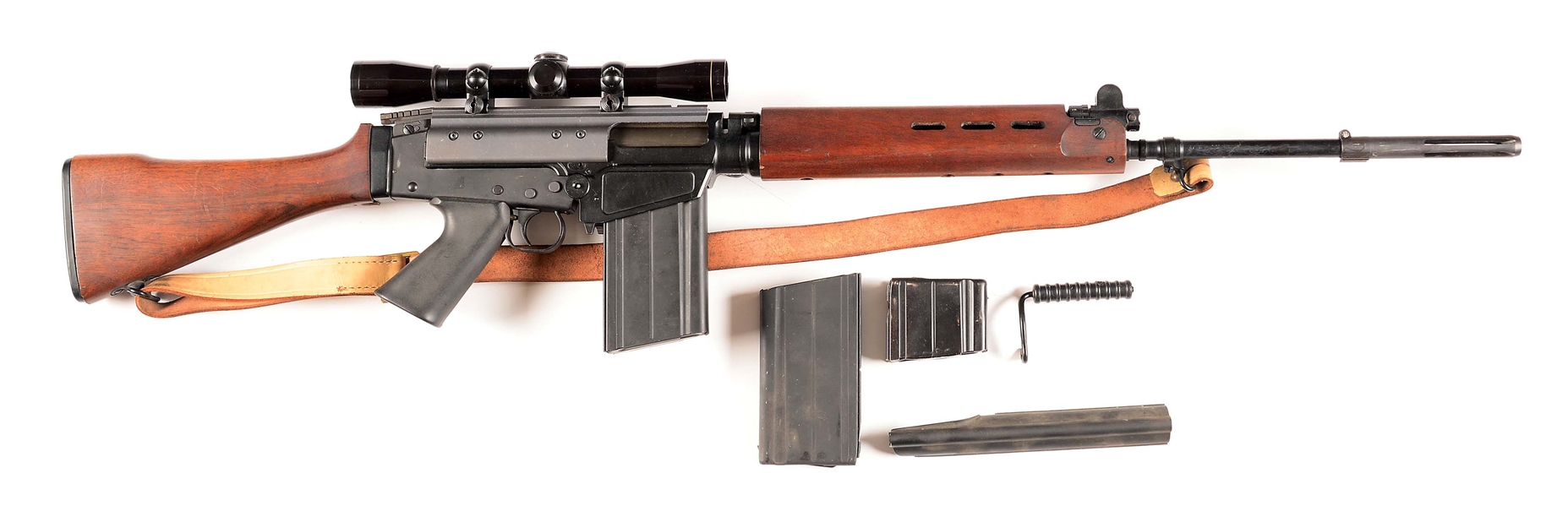 (C) HIGHLY DESIRABLE AND SCARCE “G” SERIES FN FAL SEMI-AUTO RIFLE AS IMPORTED BY BROWNING ARMS CO BETWEEN 1959 - 1963.