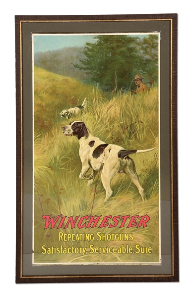 WINCHESTER CALENDER ADVERTISING SIGN.