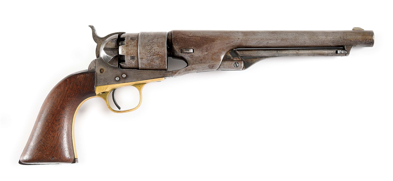(A) COLT 1860 ARMY SINGLE ACTION PERCUSSION REVOLVER.