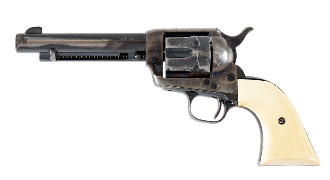 (C) COLT SINGLE ACTION ARMY REVOLVER WITH FACTORY LETTER. 