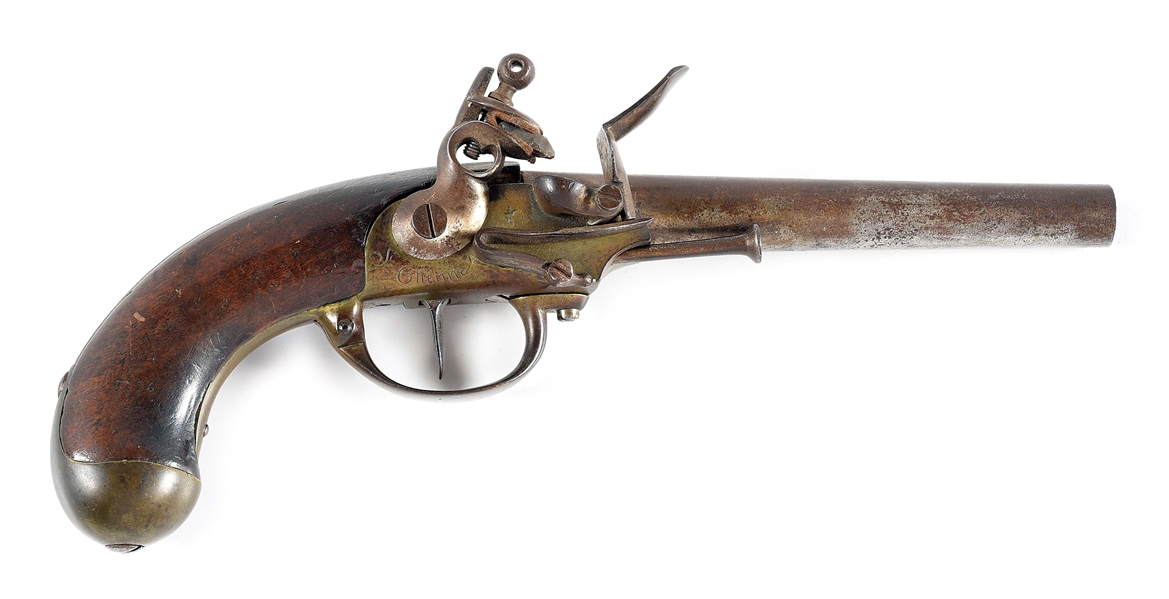 (A) FRENCH 1777 FLINTLOCK PISTOL, MANUFACTURED AT ST. ETIENNE.