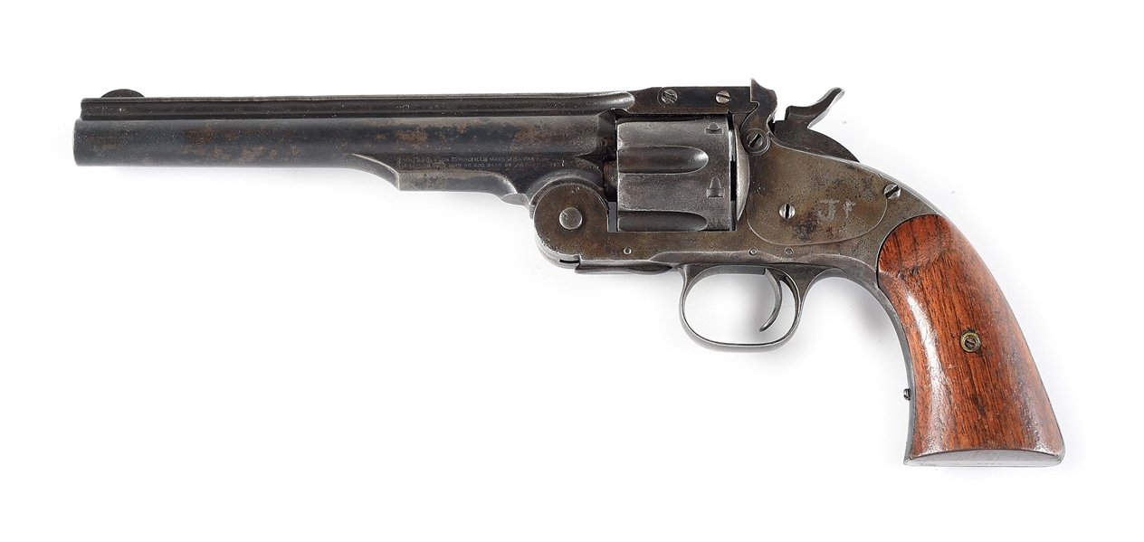(A) SMITH AND WESSON SCHOFIELD 1ST MODEL REVOLVER 