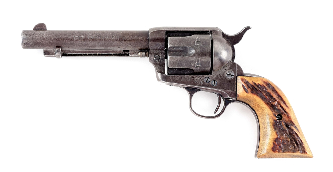 (C) COLT FRONTIER SIX SHOOTER SINGLE ACTION REVOLVER.